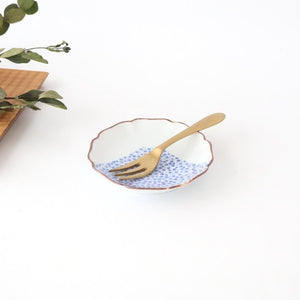 Flower-shaped Plate Blue Mt.Fuji | Sauce Plate Arita Ware