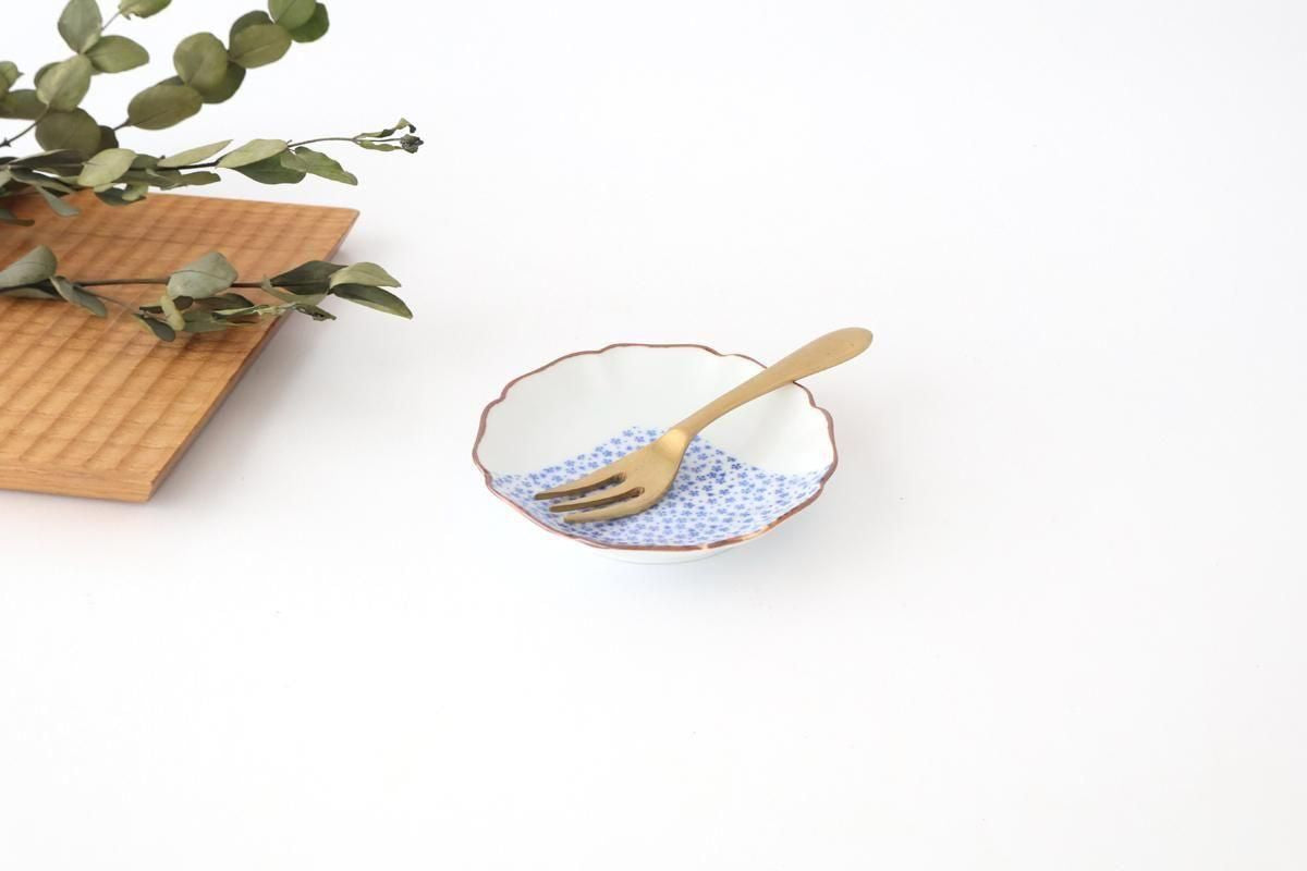 Flower-shaped Plate Blue Mt.Fuji | Sauce Plate Arita Ware