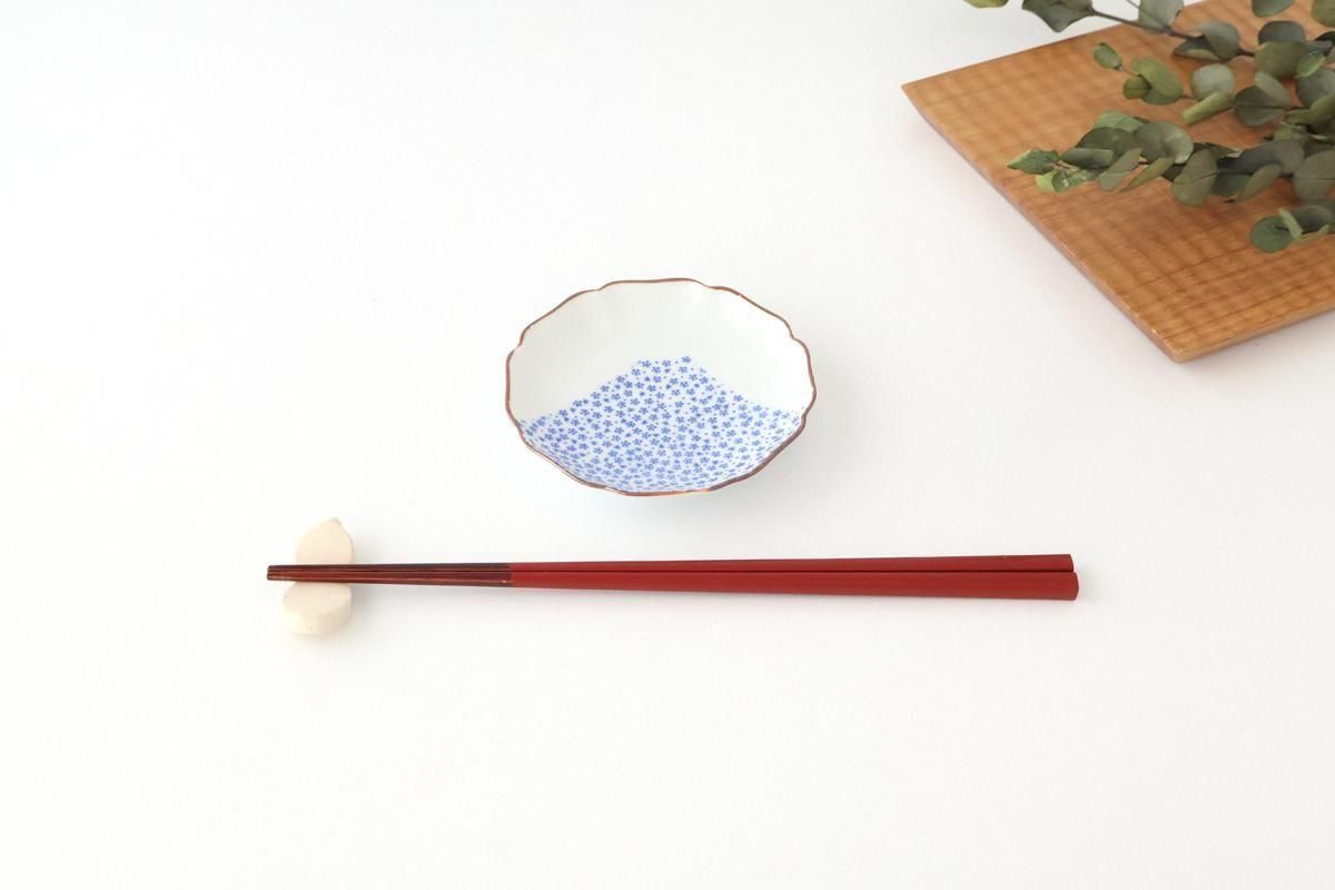 Flower-shaped Plate Blue Mt.Fuji | Sauce Plate Arita Ware