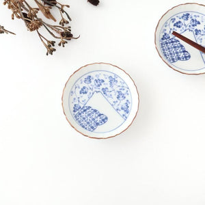 Standing-rimmed Plate Mt.Fuji and Arabesque | Sauce Plate Arita Ware