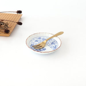 Standing-rimmed Plate Mt.Fuji and Arabesque | Sauce Plate Arita Ware