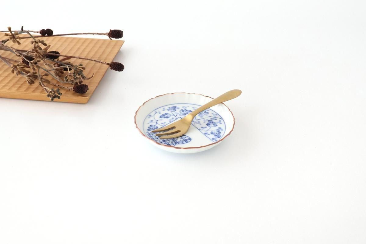 Standing-rimmed Plate Mt.Fuji and Arabesque | Sauce Plate Arita Ware