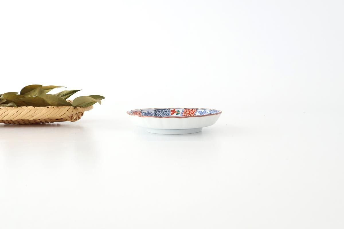 Standing-rimmed Plate Mt.Fuji and Auspicious Pattern | Sauce Plate Arita Ware