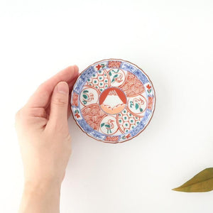 Standing-rimmed Plate Mt.Fuji and Auspicious Pattern | Sauce Plate Arita Ware