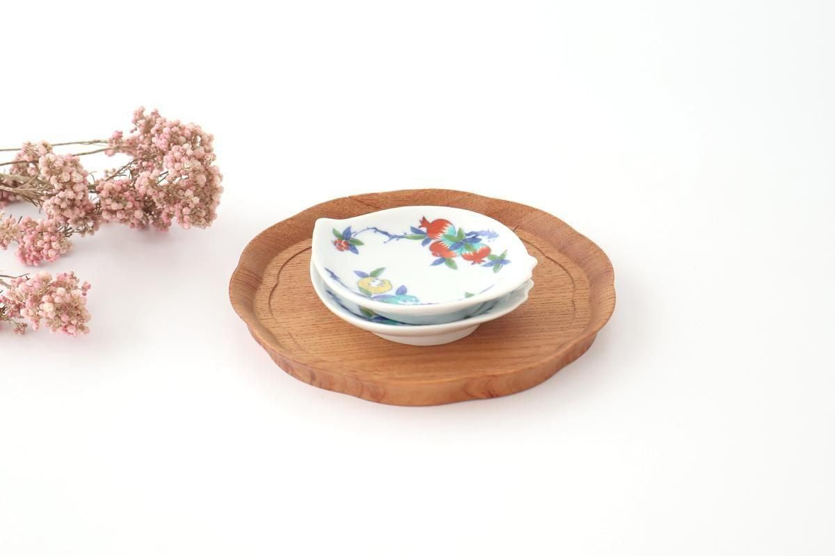 Peach-shaped Sauce Plate Three-fruit Design | Arita Ware