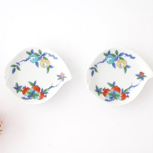 Peach-shaped Sauce Plate Three-fruit Design | Arita Ware