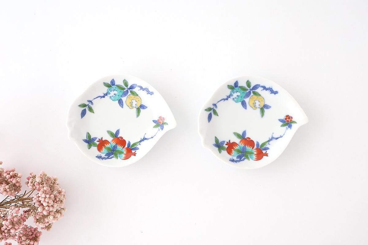 Peach-shaped Sauce Plate Three-fruit Design | Arita Ware