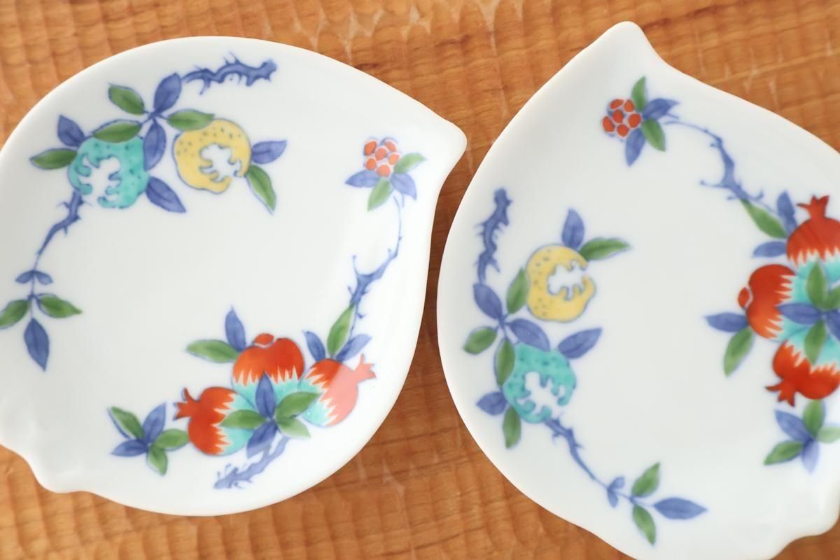 Peach-shaped Sauce Plate Three-fruit Design | Arita Ware