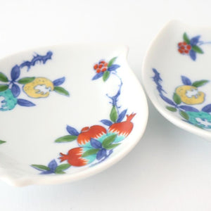 Peach-shaped Sauce Plate Three-fruit Design | Arita Ware