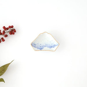 Mount Fuji-shaped Sauce Plate Brown Rim | Arita Ware