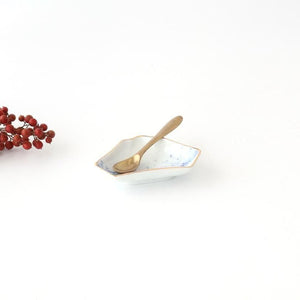 Mount Fuji-shaped Sauce Plate Brown Rim | Arita Ware