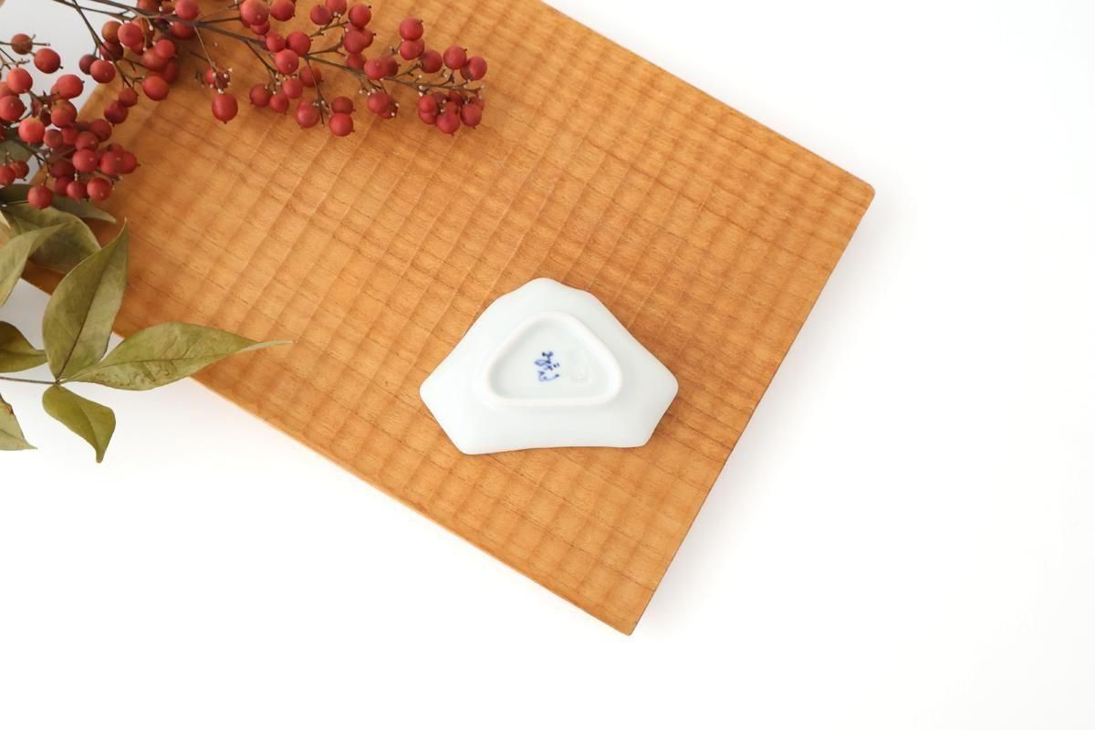 Mount Fuji-shaped Sauce Plate Brown Rim | Arita Ware