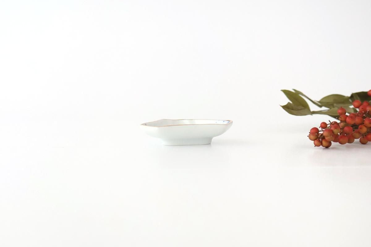 Mount Fuji-shaped Sauce Plate Brown Rim | Arita Ware