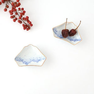 Mount Fuji-shaped Sauce Plate Brown Rim | Arita Ware