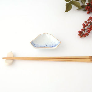 Mount Fuji-shaped Sauce Plate Brown Rim | Arita Ware