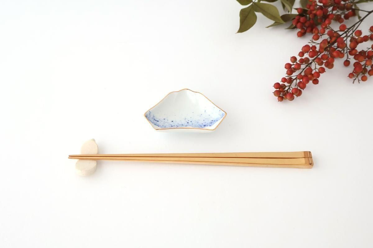 Mount Fuji-shaped Sauce Plate Brown Rim | Arita Ware