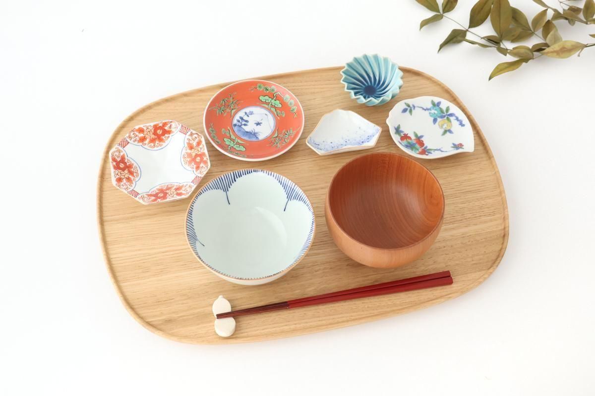 Mount Fuji-shaped Sauce Plate Brown Rim | Arita Ware