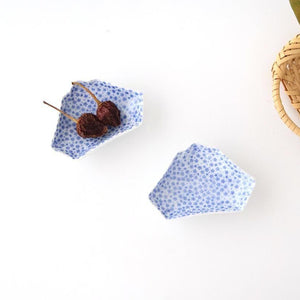 Mount Fuji-shaped Sauce Plate Blue Komon | Arita Ware