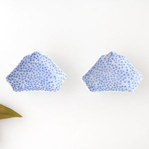 Mount Fuji-shaped Sauce Plate Blue Komon | Arita Ware