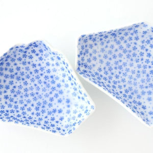 Mount Fuji-shaped Sauce Plate Blue Komon | Arita Ware