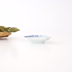 Mount Fuji-shaped Sauce Plate Blue Komon | Arita Ware
