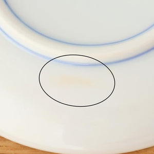 Round Sauce Plate Shochikubai and Mt.fuji | Arita Ware