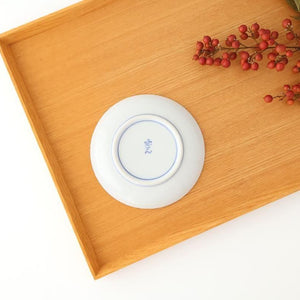 Round Sauce Plate Shochikubai and Mt.fuji | Arita Ware