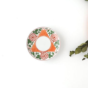 Round Sauce Plate Mt. Fuji and Chrysanthemums | Arita Ware