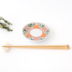 Round Sauce Plate Mt. Fuji and Chrysanthemums | Arita Ware