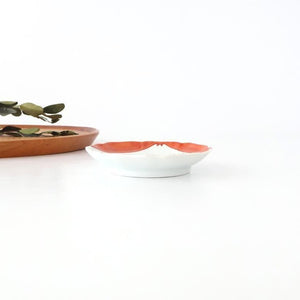 Flower-shaped Plate Mt.Fuji and Hollyhock Arabesque | Sauce Plate Arita Ware