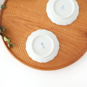 Flower-shaped Plate Mt.Fuji and Hollyhock Arabesque | Sauce Plate Arita Ware