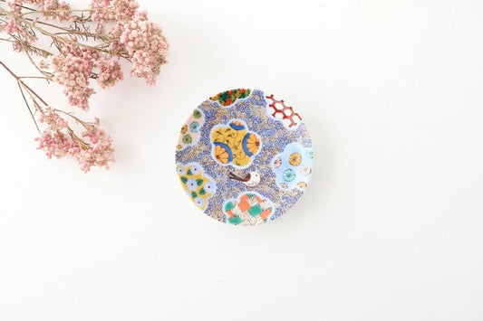 Kutani Art Sauce Plate Plum and Auspicious Pattern | Kutani Ware