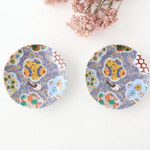 Kutani Art Sauce Plate Plum and Auspicious Pattern | Kutani Ware