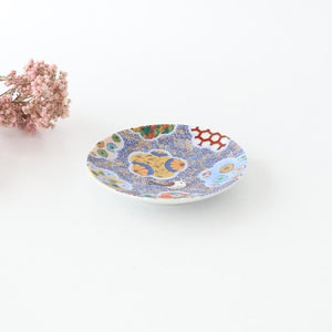 Kutani Art Sauce Plate Plum and Auspicious Pattern | Kutani Ware