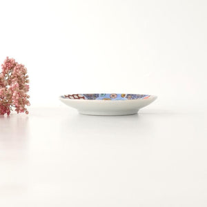 Kutani Art Sauce Plate Plum and Auspicious Pattern | Kutani Ware