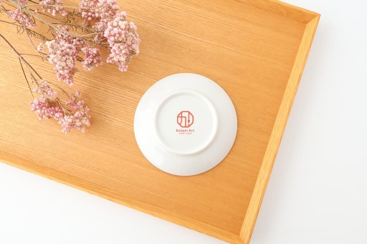 Kutani Art Sauce Plate Plum and Auspicious Pattern | Kutani Ware