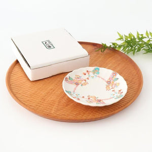 Ginshu Kiln Chrysanthemum-shaped Plate Flower and Butterfly | Kutani Ware