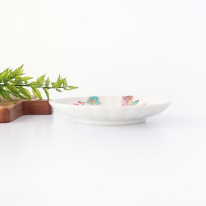 Ginshu Kiln Chrysanthemum-shaped Plate Flower and Butterfly | Kutani Ware