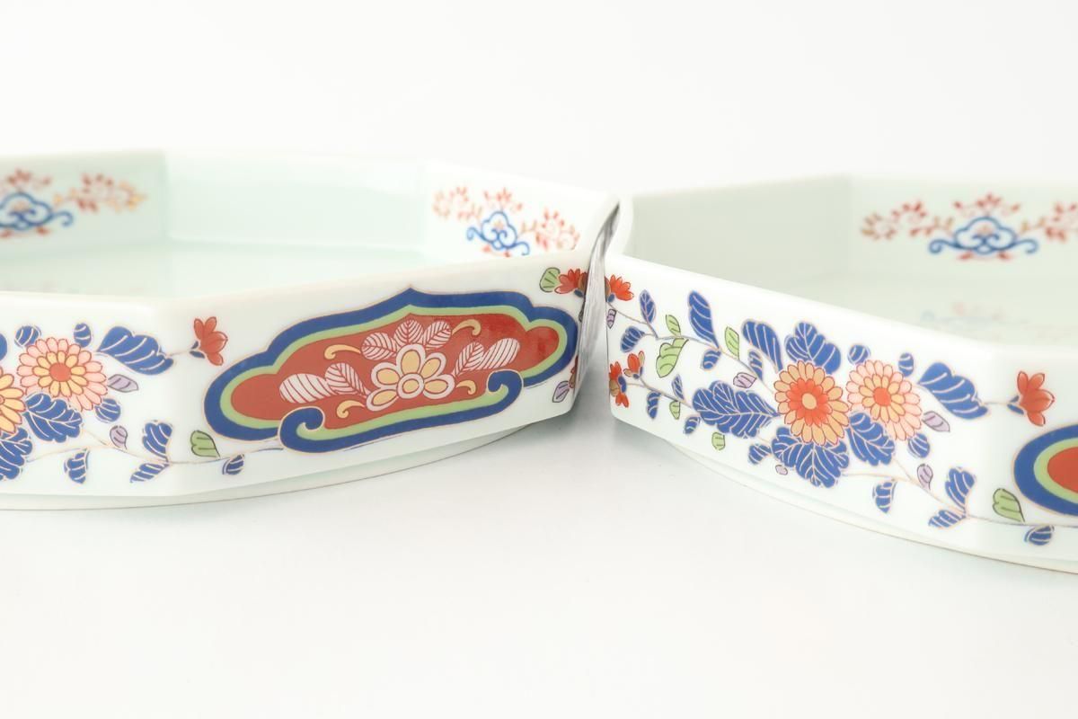 Rinkuro Kiln Octagonal Bowl Chrysanthemum | Hasami Ware