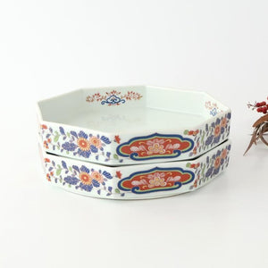 Rinkuro Kiln Octagonal Bowl Chrysanthemum | Hasami Ware