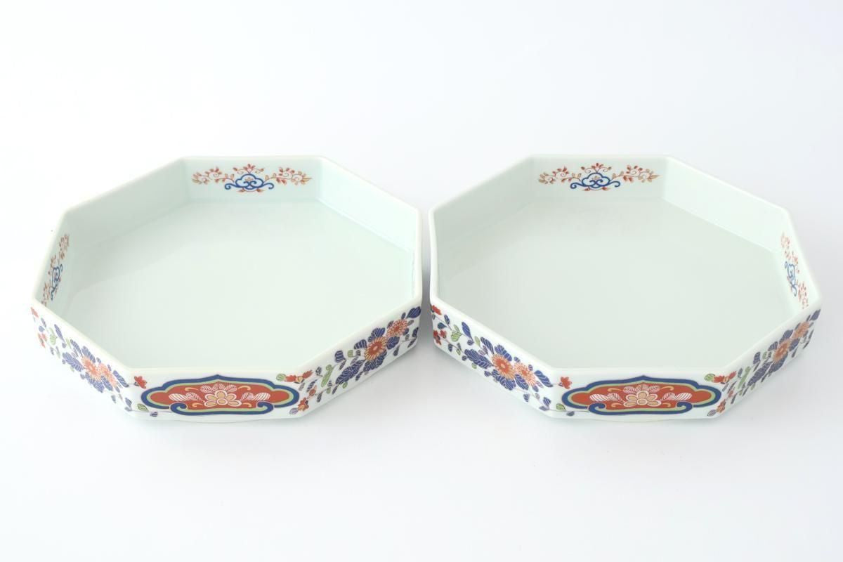 Rinkuro Kiln Octagonal Bowl Chrysanthemum | Hasami Ware