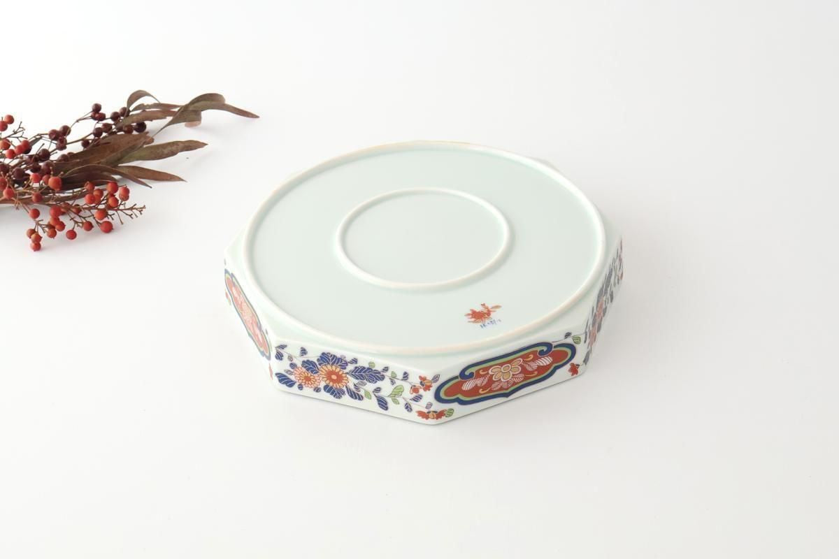 Rinkuro Kiln Octagonal Bowl Chrysanthemum | Hasami Ware