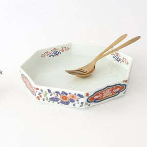 Rinkuro Kiln Octagonal Bowl Chrysanthemum | Hasami Ware