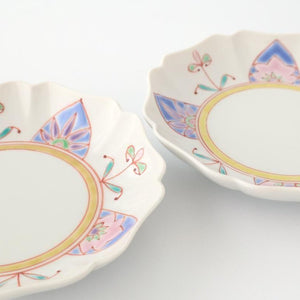 Ginshu Kiln Flower-shaped Coloerd Plate 13cm/5.1in  | Kutani Ware