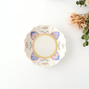 Ginshu Kiln Flower-shaped Coloerd Plate 13cm/5.1in  | Kutani Ware