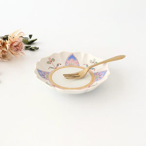 Ginshu Kiln Flower-shaped Coloerd Plate 13cm/5.1in  | Kutani Ware