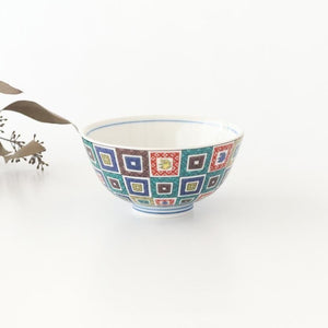 Seikou Kiln Rice Bowl Stone Pavement｜Kutani Ware