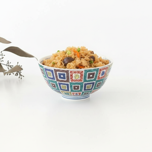 Seikou Kiln Rice Bowl Stone Pavement｜Kutani Ware