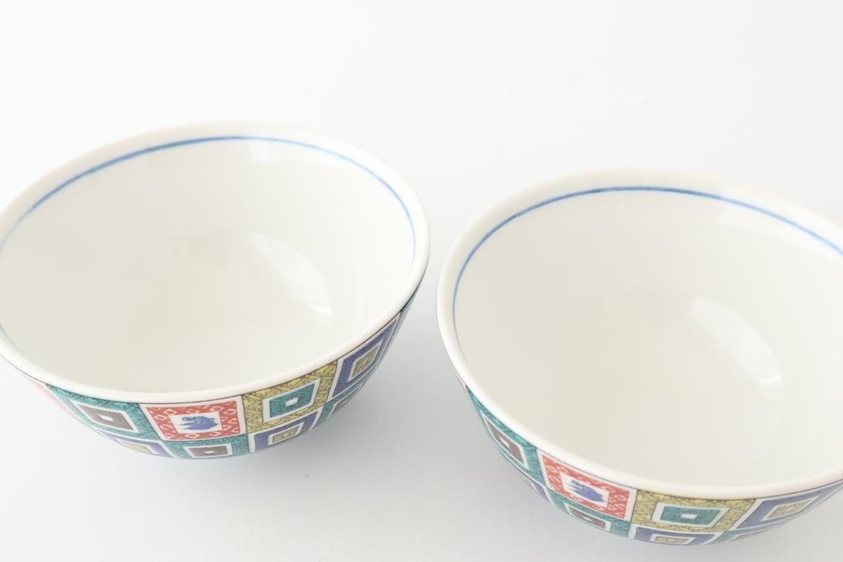 Seikou Kiln Rice Bowl Stone Pavement｜Kutani Ware