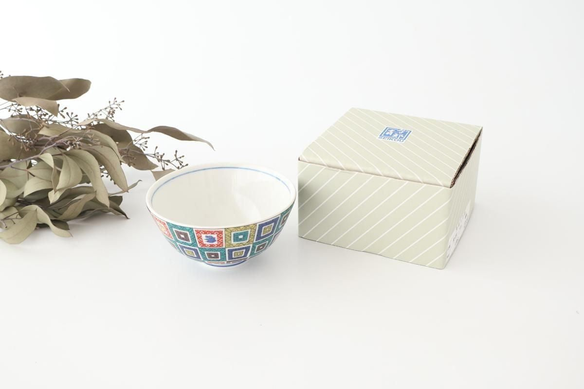 Seikou Kiln Rice Bowl Stone Pavement｜Kutani Ware